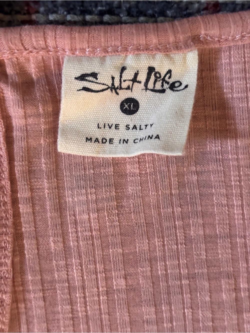 Salt Life Pink Ribbed Racerback Tank - Picture 3 of 3